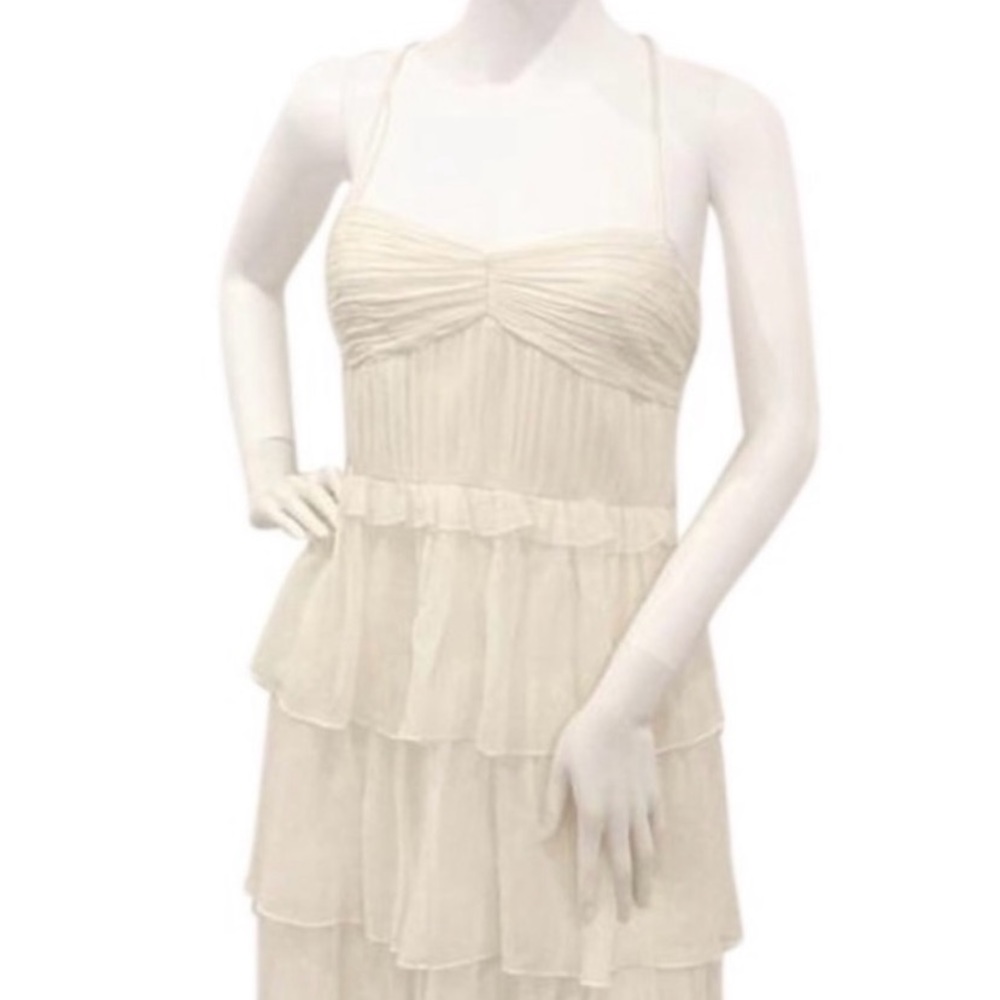 New Cynthia Steffe Silk Tiered Ivory Dress